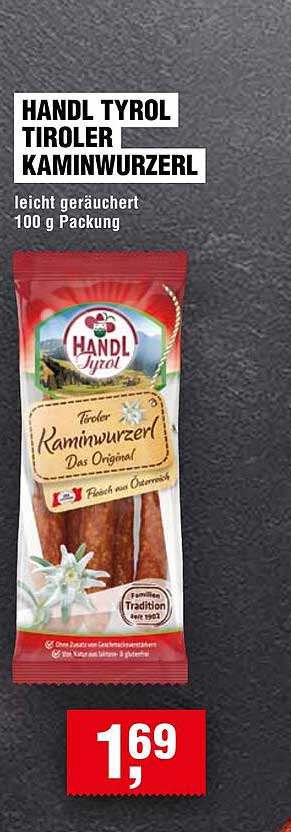 HANDL TYROL Tiroler Kaminwurzerl 100 g Packung