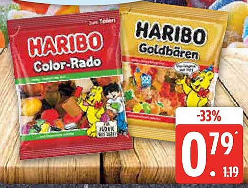 HARIBO Color-Rado und Goldbären - Jetzt im Angebot!