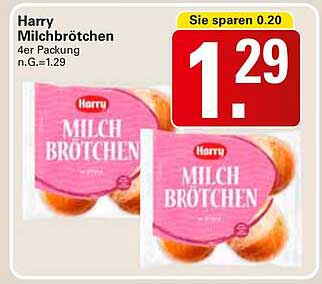 Harry Milchbrötchen 4er Packung