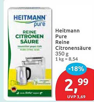 Heitmann Pure Reine Zitronensäure 350 g