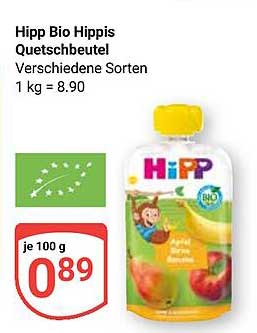 Hipp Bio Hippis Quetschbeutel - Verschiedene Sorten