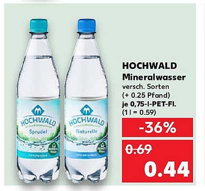 HOCHWALD Mineralwasser versch. Sorten