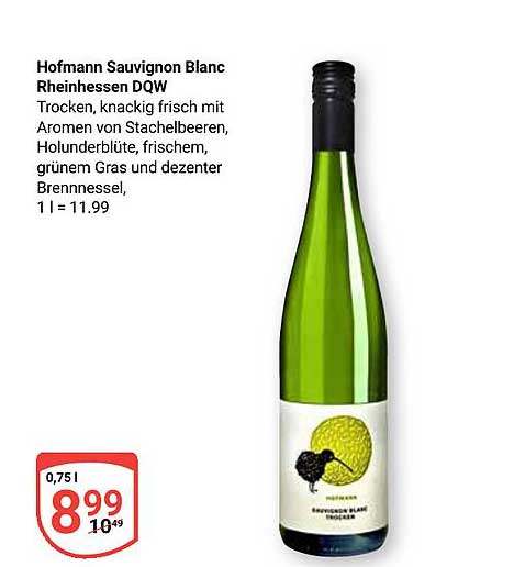 Hofmann Sauvignon Blanc Rheinhessen DQW