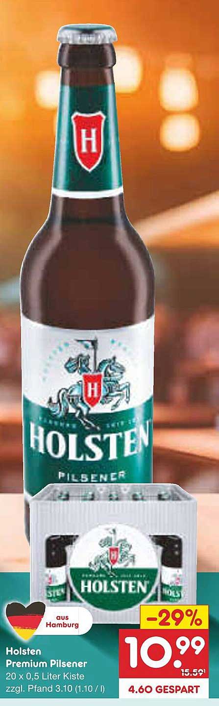 Holsten Premium Pilsener 20 x 0,5 Liter Kiste