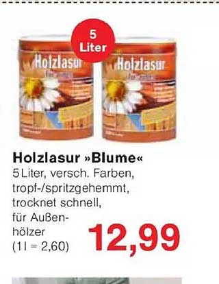 Holzlasur »Blume« 5 Liter