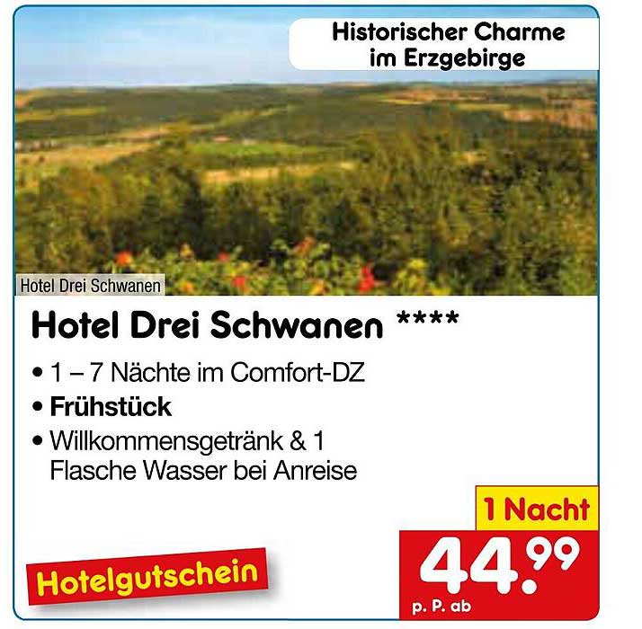 Hotel Drei Schwanen ***** - 1 Nacht ab 44,99€ p.P.