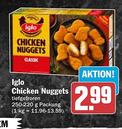 Iglo Chicken Nuggets 250-220 g
