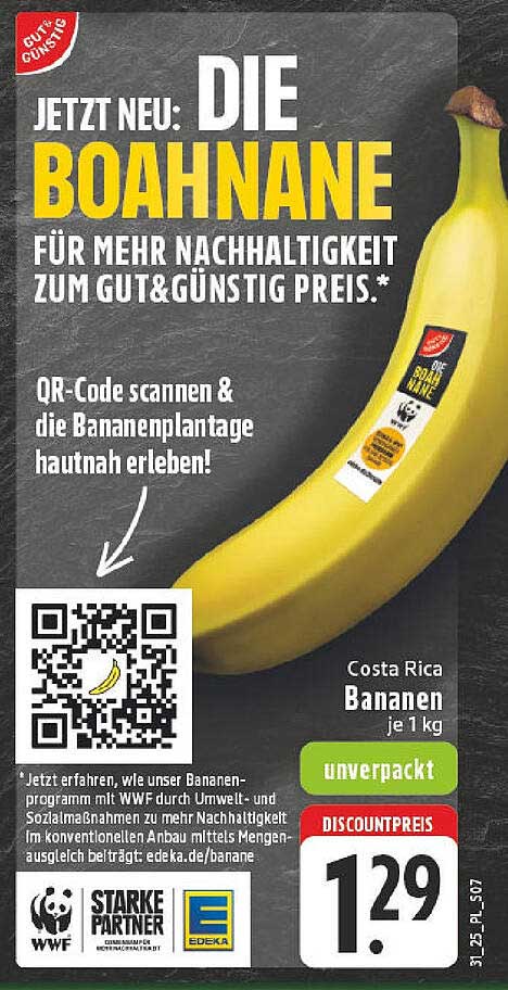 Jetzt neu: Die Boahne für mehr Nachhaltigkeit zum gut&günstig Preis.