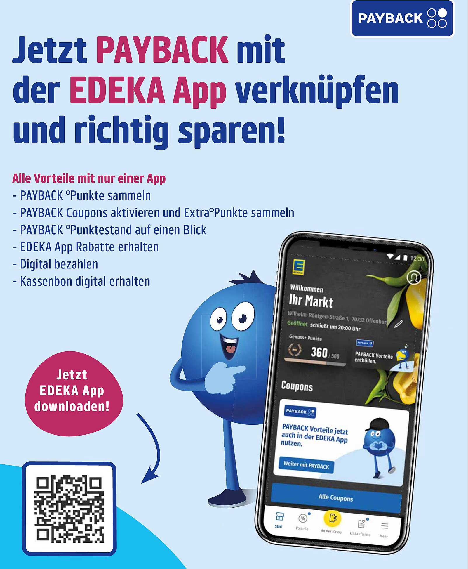 Jetzt PAYBACK mit der EDEKA App verknüpfen und richtig sparen!