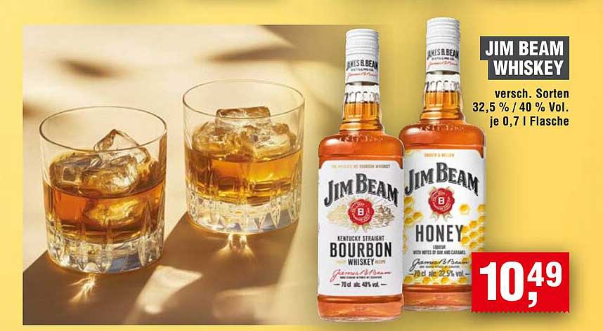 Jim Beam Whiskey - verschiedene Sorten