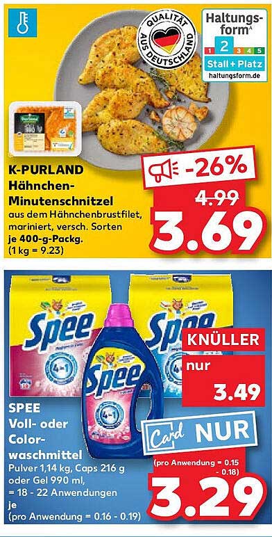 K-PURLAND Hähnchen-Minutensteak - Jetzt für nur 3,69 €
