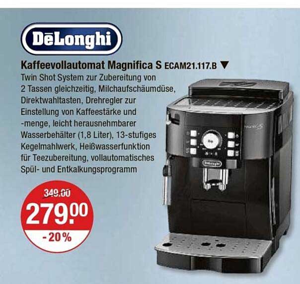 Kaffevollautomat Magnifica S ECAM21.117.B