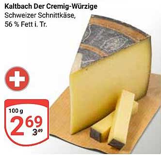 Kaltbach Der Cremig-Würzige Schweizer Schnittkäse, 56 % Fett i. Tr.