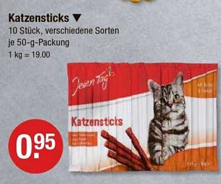 Katzensticks - 10 Stück, verschiedene Sorten