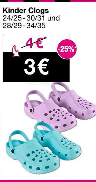 Kinder Clogs 24/25-30/31 und 28/29-34/35