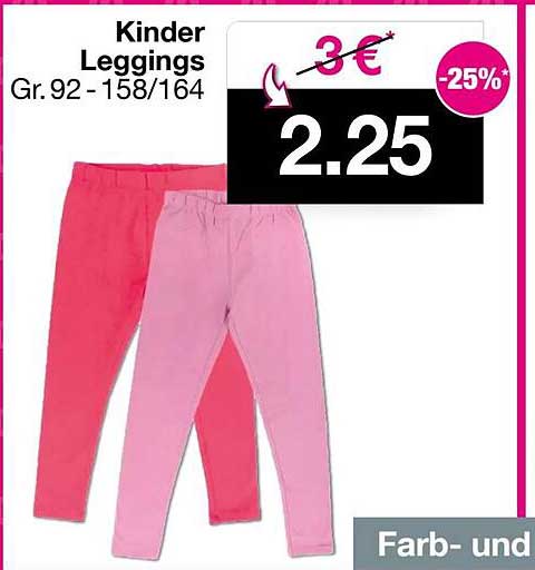 Kinder Leggings Gr. 92 - 158/164