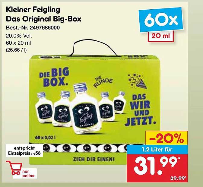 Kleiner Feigling Das Original Big-Box