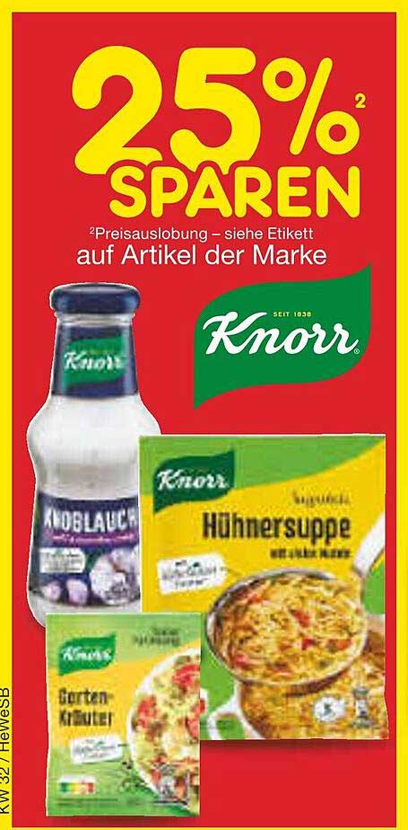 Knorr Hühnersuppe, Gärten Kräuter und Knoblauch - 25% sparen