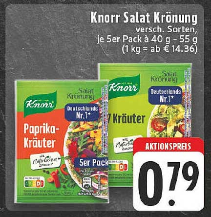 Knorr Salat Krönung – verschiedene Sorten je 5er Pack