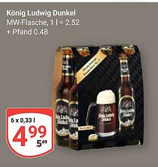 König Ludwig Dunkel 6 x 0,33 l