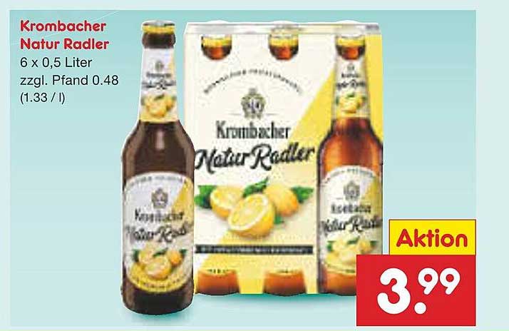 Krombacher Natur Radler 6 x 0,5 Liter