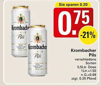 Krombacher Pils - 0,5 L Dose