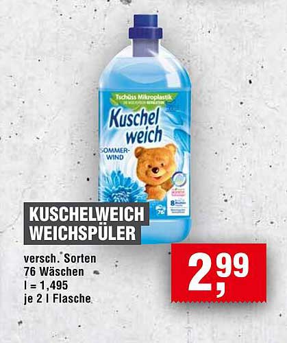 Kuschelweich Weichspüler - verschiedene Sorten