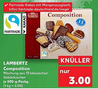 LAMBERTZ Composition – Mischung aus 13 klassischen Gebäcksorten