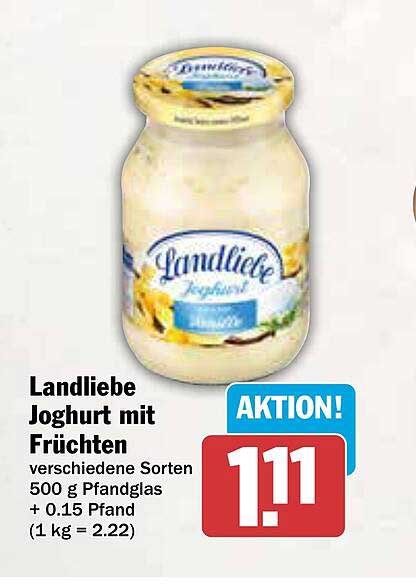 Landliebe Joghurt mit Früchten 500 g