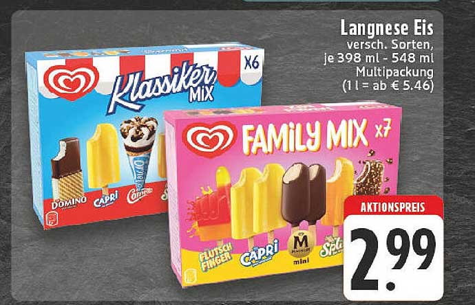 Langnese Eis - Klassiker Mix & Family Mix