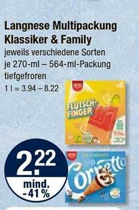 Langnese Multipackung Klassiker & Family