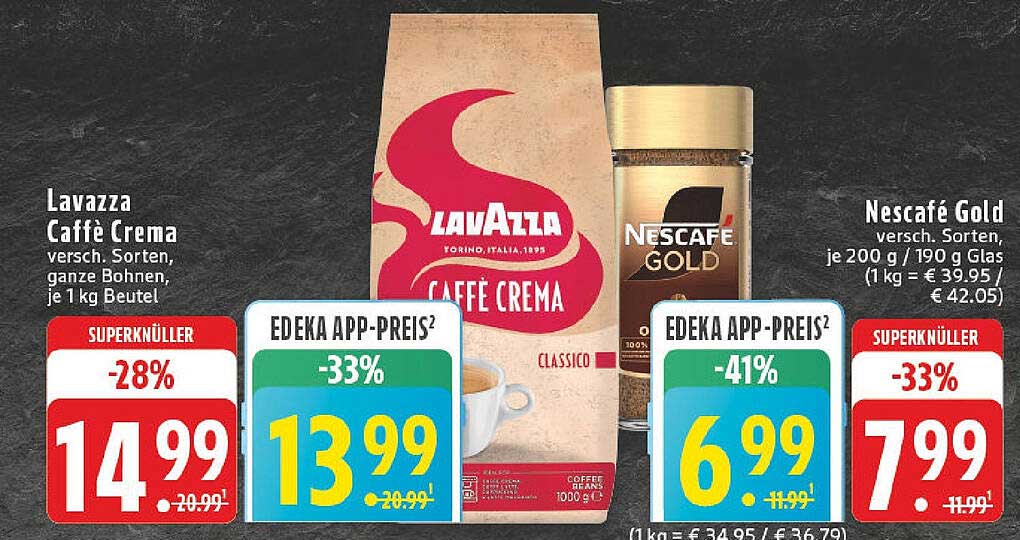 Lavazza Caffè Crema - Verschiedene Sorten, ganze Bohnen, je 1 kg Beutel