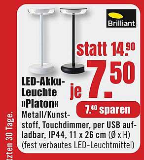 LED-Akku-Leuchte »Platon«