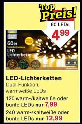 LED-Lichterkette 60er - Top Preis!