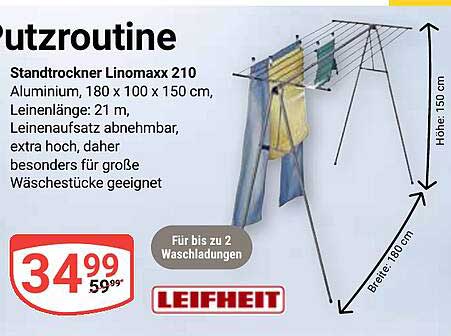 Leifheit Standtrockner Linomaxx 210