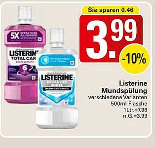 Listerine Mundspülung verschiedene Varianten 500ml Flasche