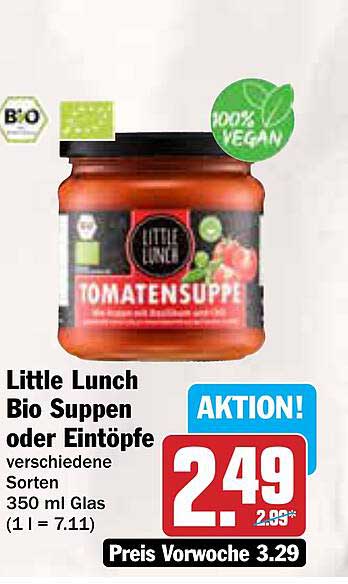 Little Lunch Bio Tomatensuppe 350 ml