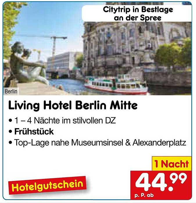 Living Hotel Berlin Mitte - Hotelgutschein