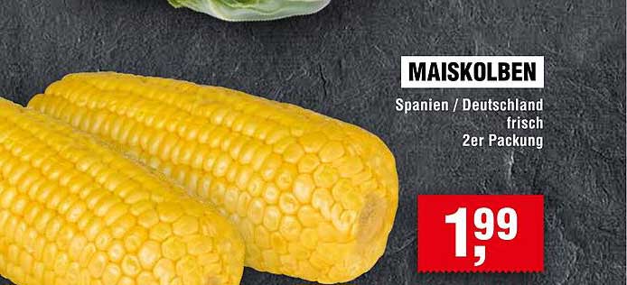Maiskolben 2er Packung - frisch aus Spanien/Deutschland