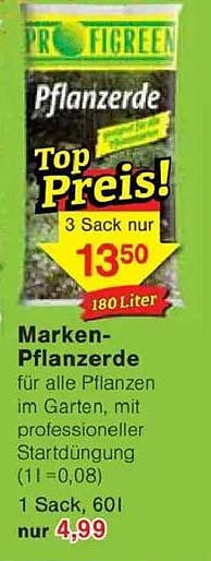 Marken-Pflanzenerde für alle Pflanzen im Garten