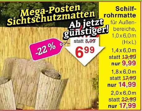 Mega-Posten Sichtschutzmatten