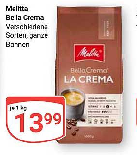 Melitta BellaCrema - La Crema, ganze Bohnen
