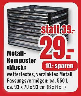 Metall-Komposter 'Muck'