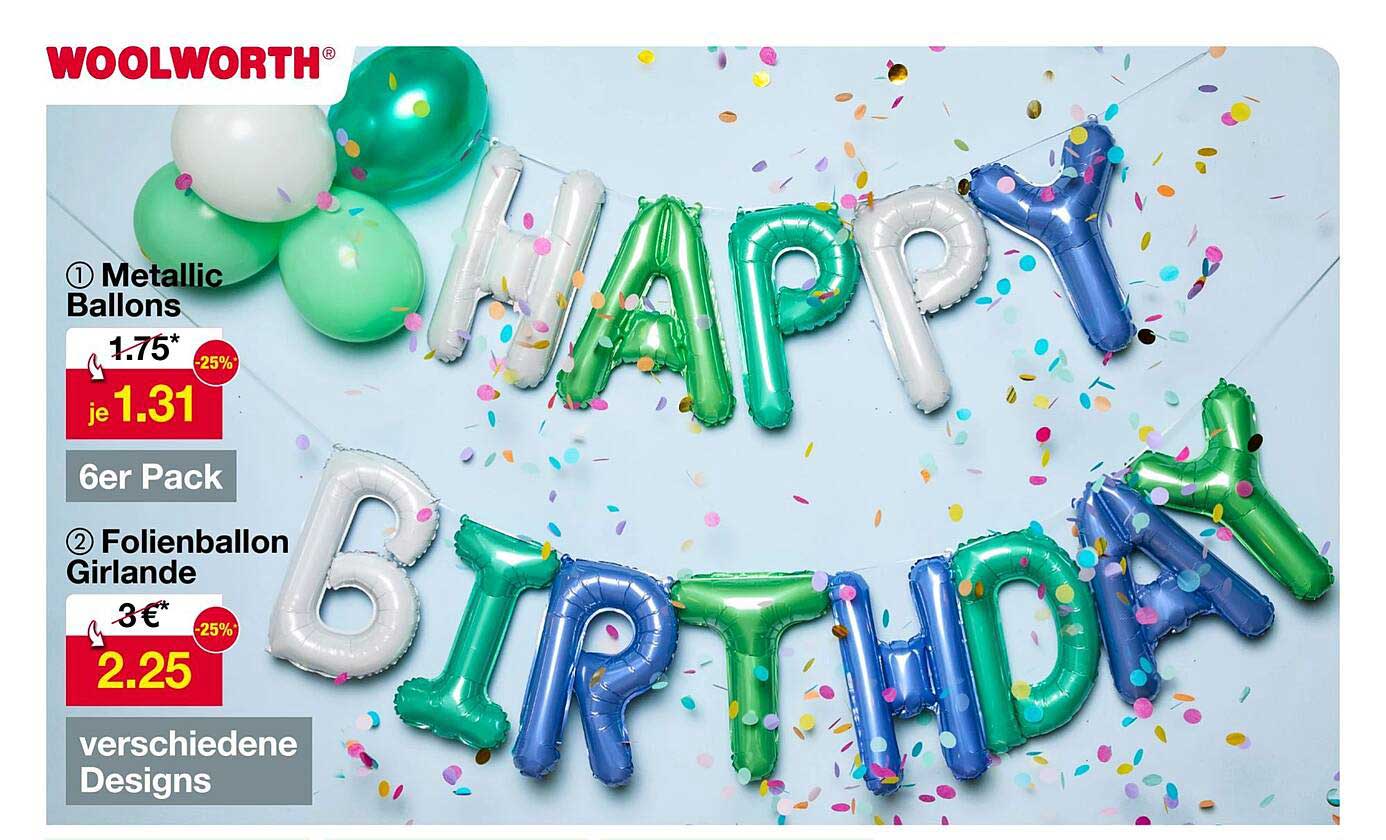 Metallic Ballons 6er Pack für unvergessliche Feiern