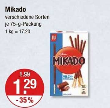 Mikado verschiedene Sorten je 75-g-Packung