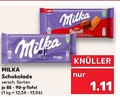 MILKA Schokolade - Vers. Sorten je 85 - 90-g-Tafel