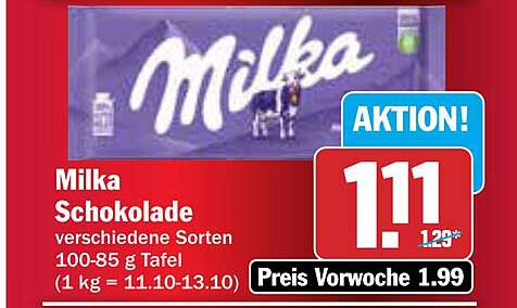 Milka Schokolade verschiedene Sorten 100-85 g Tafel