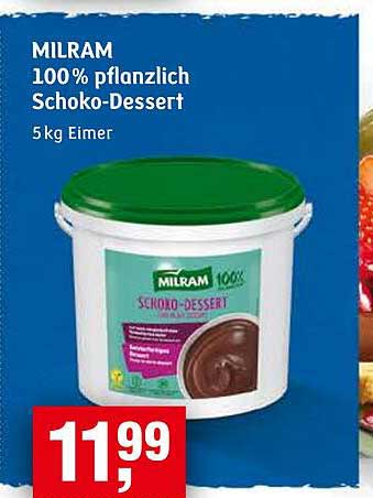 MILRAM 100% pflanzlich Schoko-Dessert 5 kg Eimer