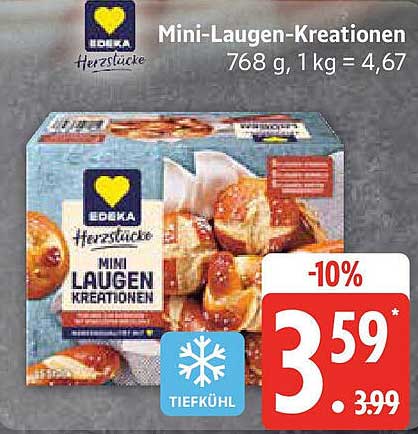 Mini-Laugen-Kreationen von Edeka - 768 g für nur 3,99 €