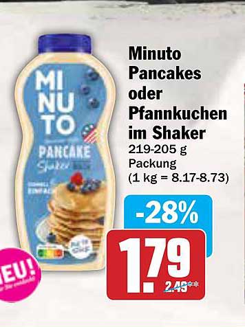 Minuto Pancakes oder Pfannkuchen im Shaker 219-205 g